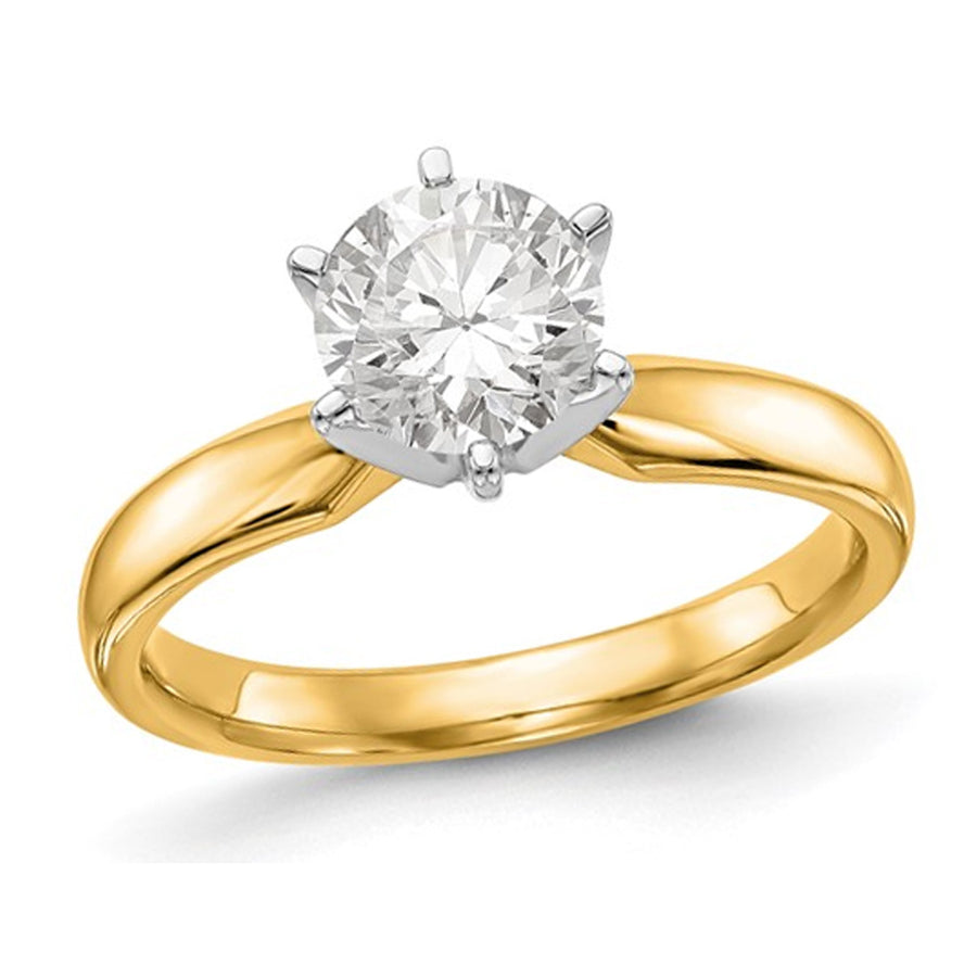 1.50 Carat (ctw VS2-VS1D-E-F) IGI Certified Lab-Grown Diamond Solitaire Engagement Ring in 14K White Gold Image 1