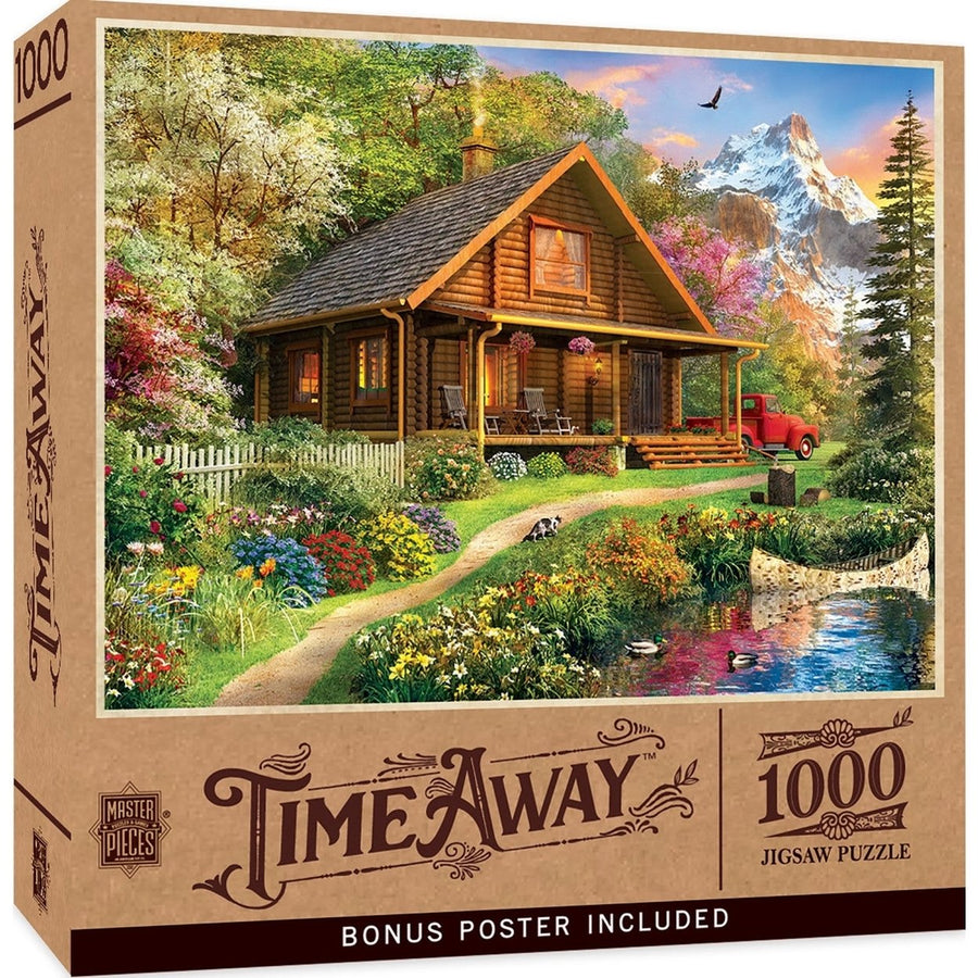 Time Away - Mountain Retreat 1000 Piece Jigsaw Puzzle Image 1