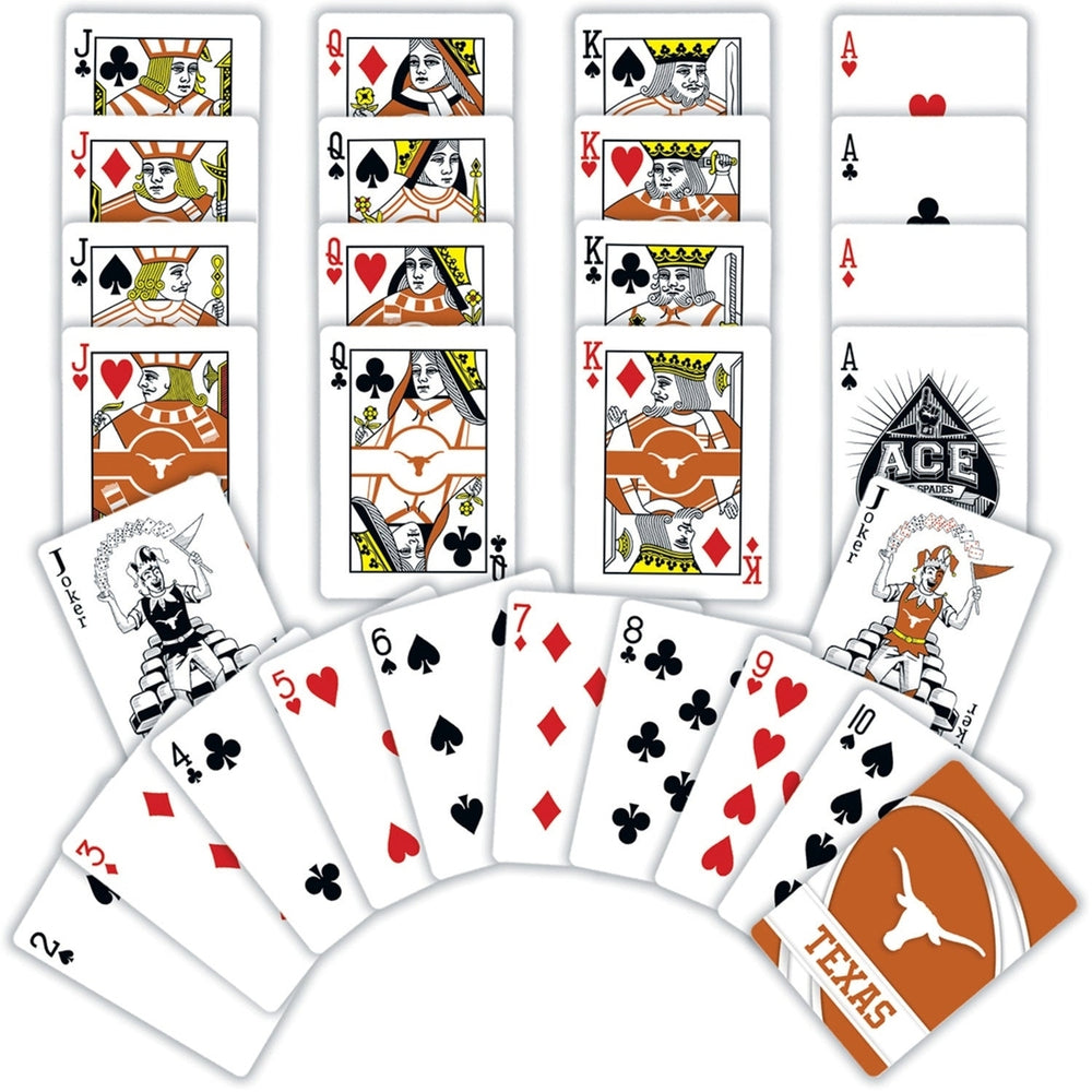 Texas Longhorns Playing Cards - 54 Card Deck Image 2