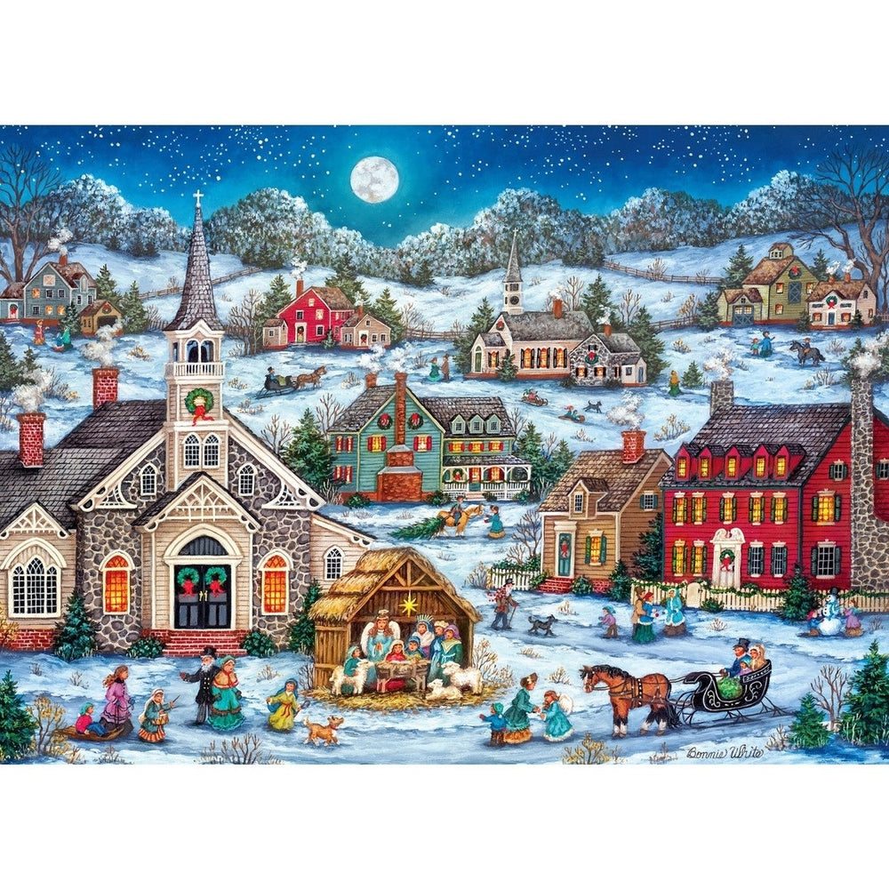 Seasons Greetings - Peace on Earth 1000 Piece Jigsaw Puzzle Image 2