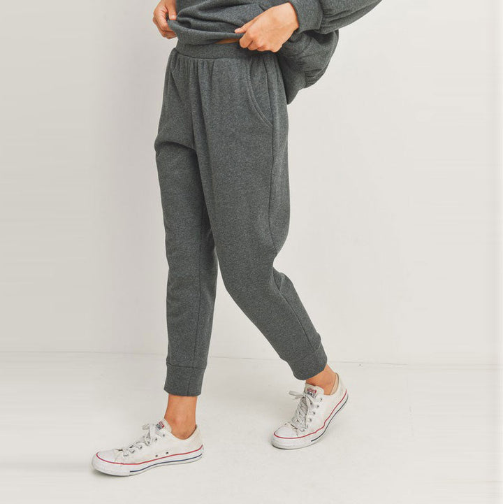 Cropped French Terry Pocket Joggers Image 3