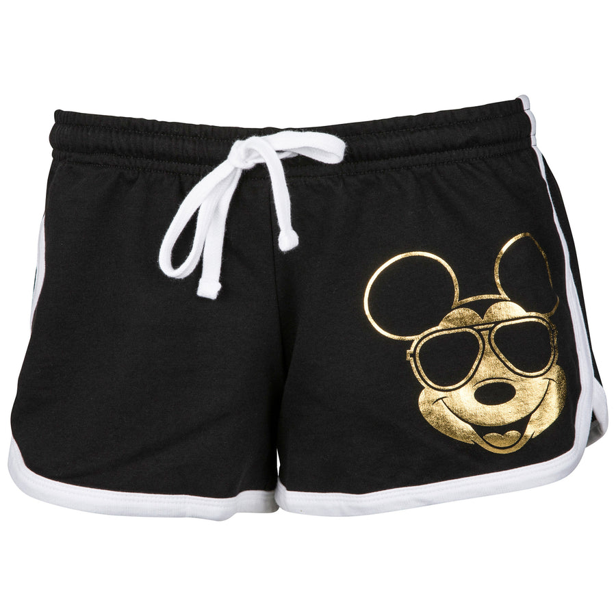Mickey Mouse Golden Shades Juniors Shorts Image 1
