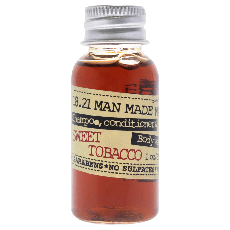 18.21 Man Made Man Made Wash - Sweet Tobacco 3-In-1 ShampooConditioner and Body Wash 1 oz Image 1