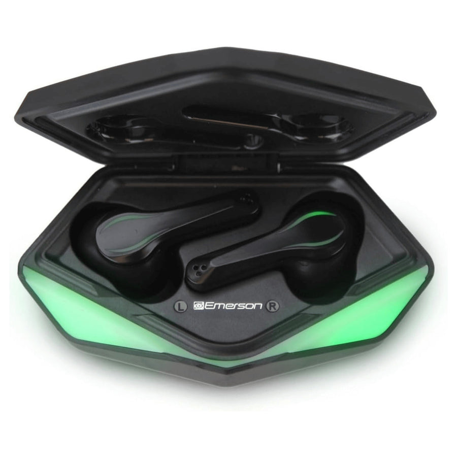 Emerson True Wireless Gaming Earbuds with Charging Case and Taking Calls Option Image 1