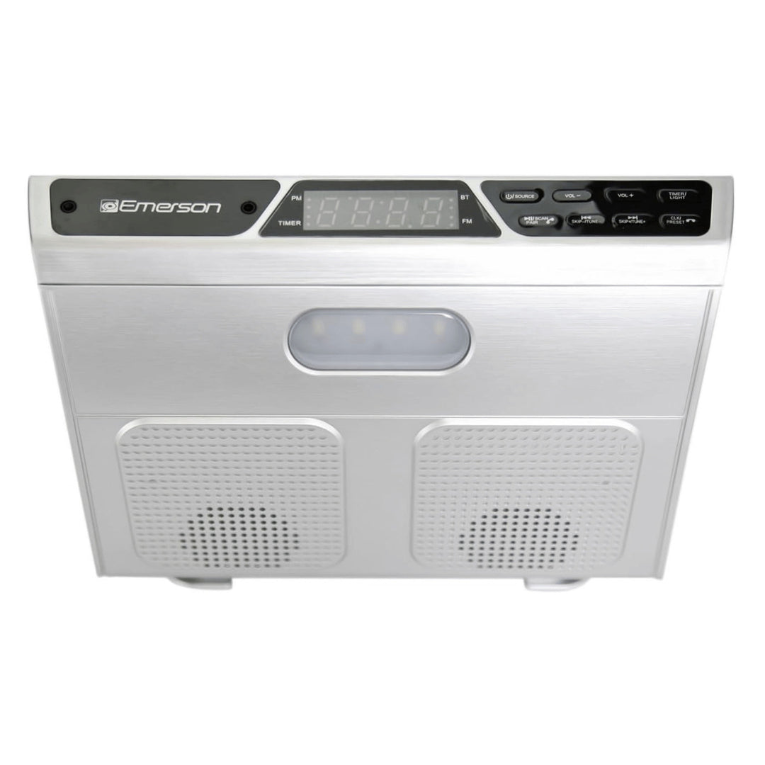 Emerson Under Cabinet FM Radio w BluetoothStation Memory and Clock with Timer Image 9