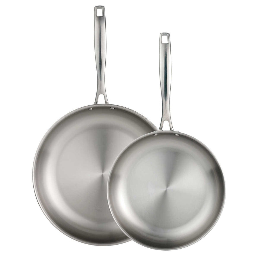 Tramontina Tri-Ply Clad Stainless Steel Fry Pan Set2 Piece Image 1