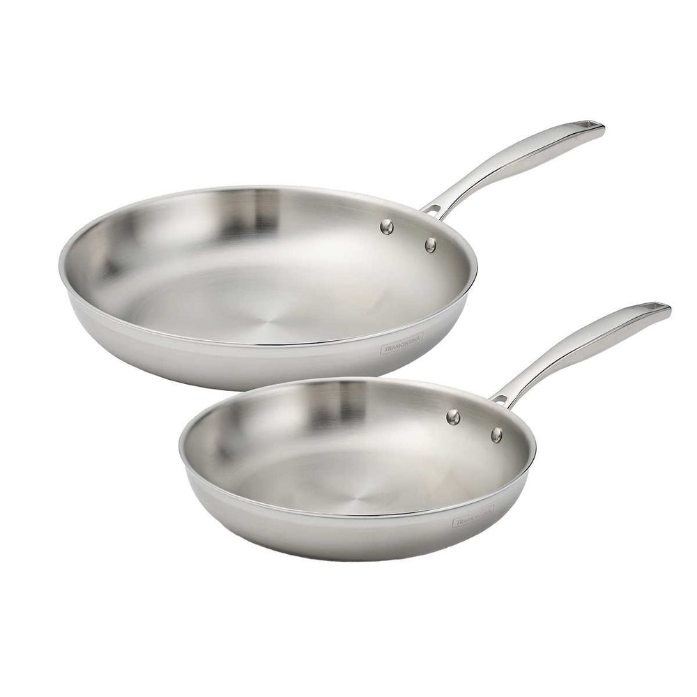 Tramontina Tri-Ply Clad Stainless Steel Fry Pan Set2 Piece Image 2
