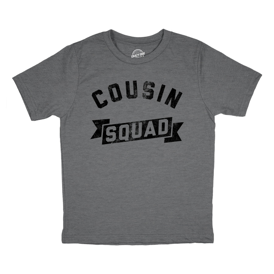 Cousin Squad Youth T Shirt Funny Family Reunion Tee For Kids Image 1