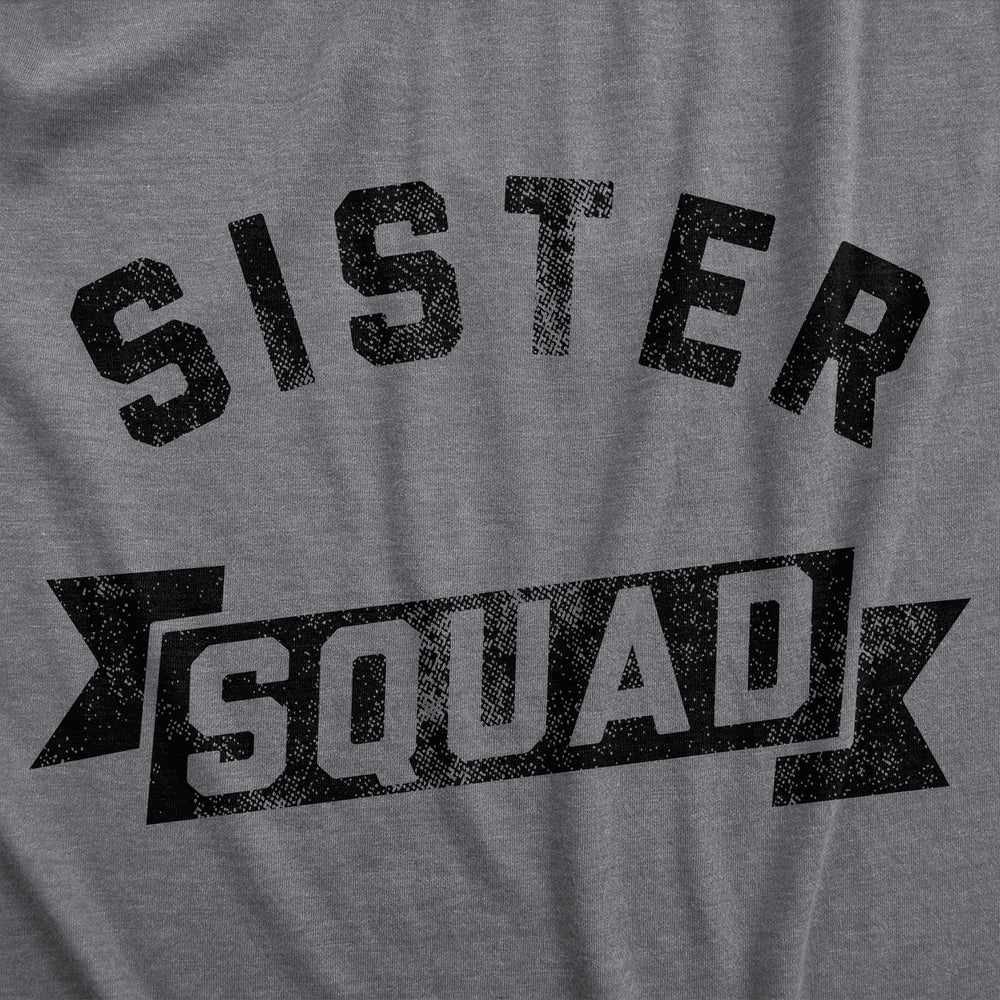 Youth Funny T Shirts Sister Squad Family Graphic Tee For Kids Image 2