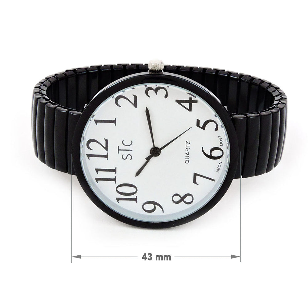 CLEARANCE SALE - Super Large Face Extension Band Watch (STC BLACK) Image 2