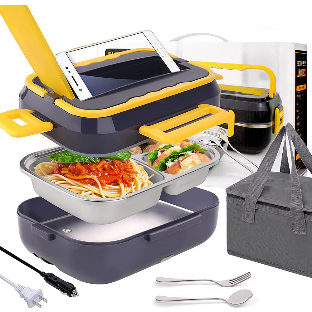 Electric Heater Lunch Box with Cookware Set Image 2