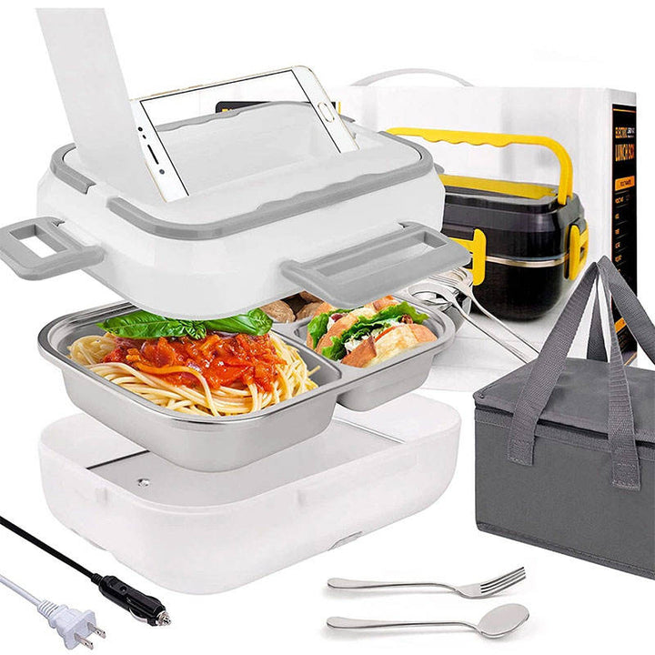Electric Heater Lunch Box with Cookware Set Image 3