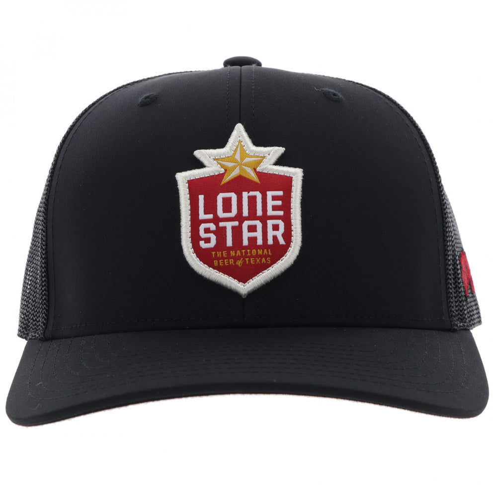 Lone Star Beer Hooey Black Colorway Snapback Trucker Hat Image 2