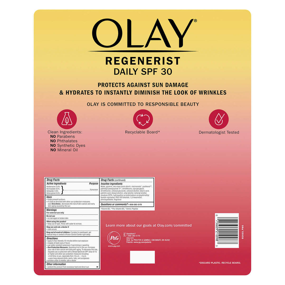Olay Regenerist Facial MoisturizerSPF 301.7 Fluid Ounce (Pack of 2) Image 3