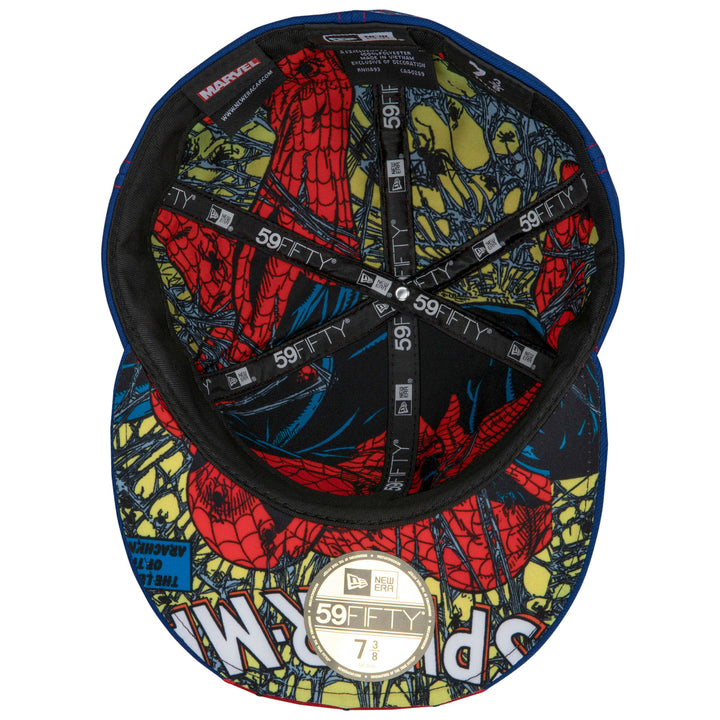 Spider-Man Peter Parker Character Armor  Era 59Fifty Fitted Hat Image 6