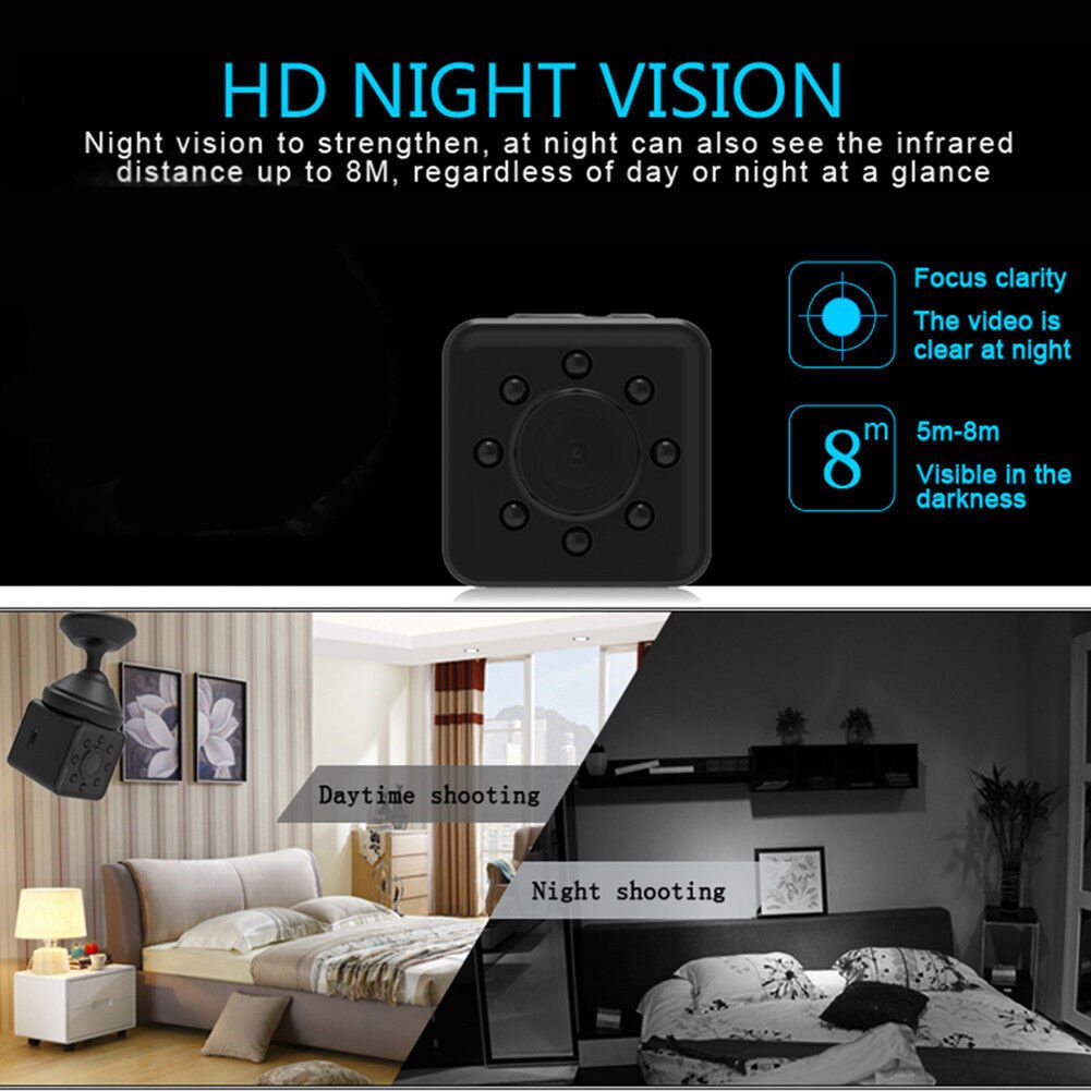 SQ13 WIFI Mini Camera HD 1080P Night Video Camcorder DVR Infrared Video Recorder Image 3
