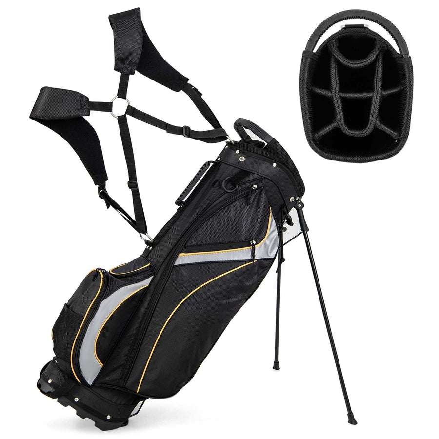 Golf Stand Bag Portable Lightweight Golf Carry Club Bag w/ 8-way Divider Image 1