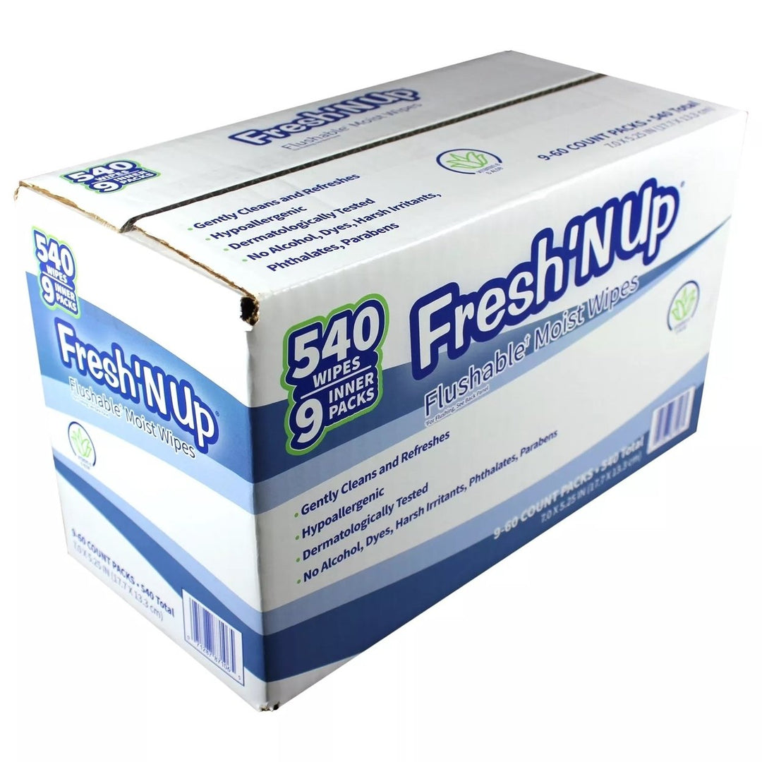 Fresh N Up Flushable Scented Wipes (540 Count) Image 3