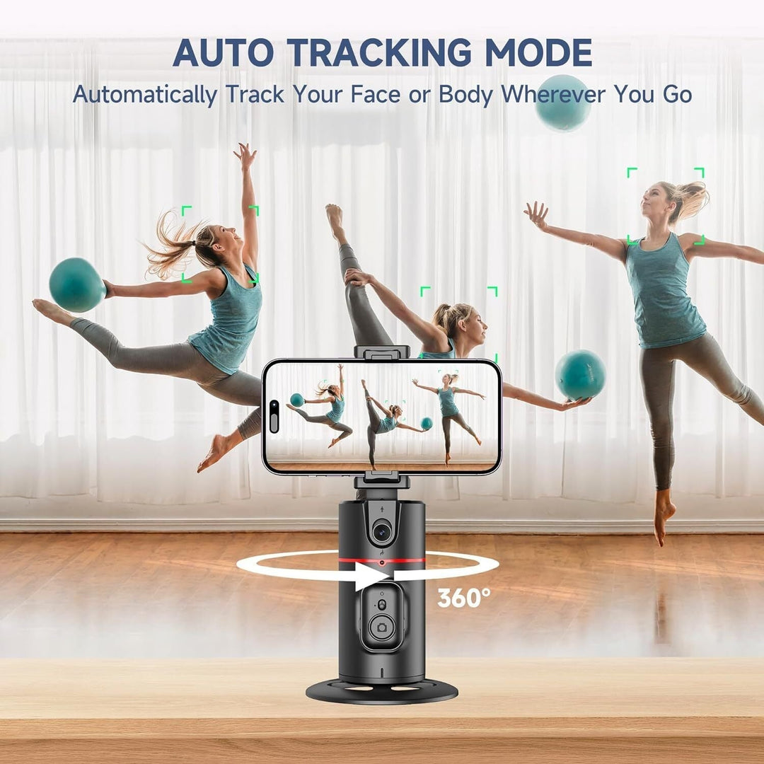 360 Rotation Motion Tracking Mount For Vlogging,Ai Smart Gimbal Face Tracking Gimbal Stabilizer Image 7