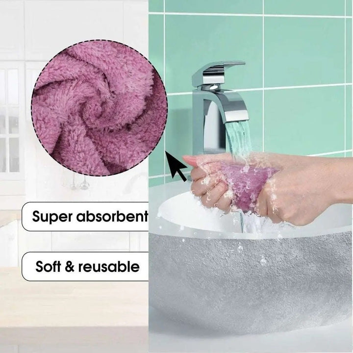 20 Pack Microfiber Towels Absorbent Kitchen Cleaning Cloth Oil Absorbent Dish Cloths Image 4