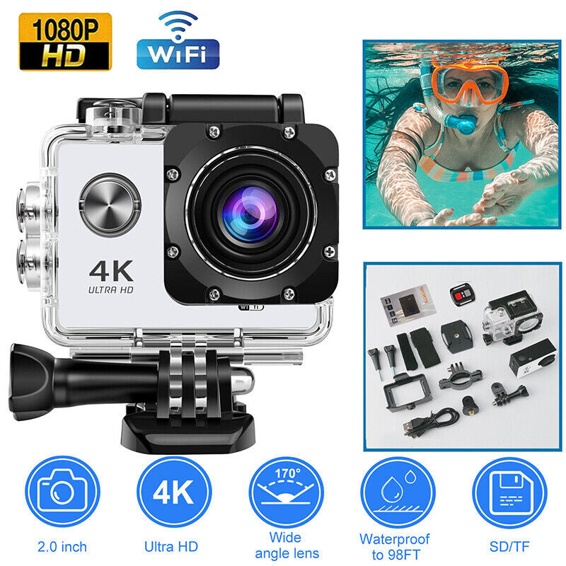 1080P WiFi 4K HD Action Sport Waterproof Camera 20MP Recorder Camcorder DVR DV Image 2