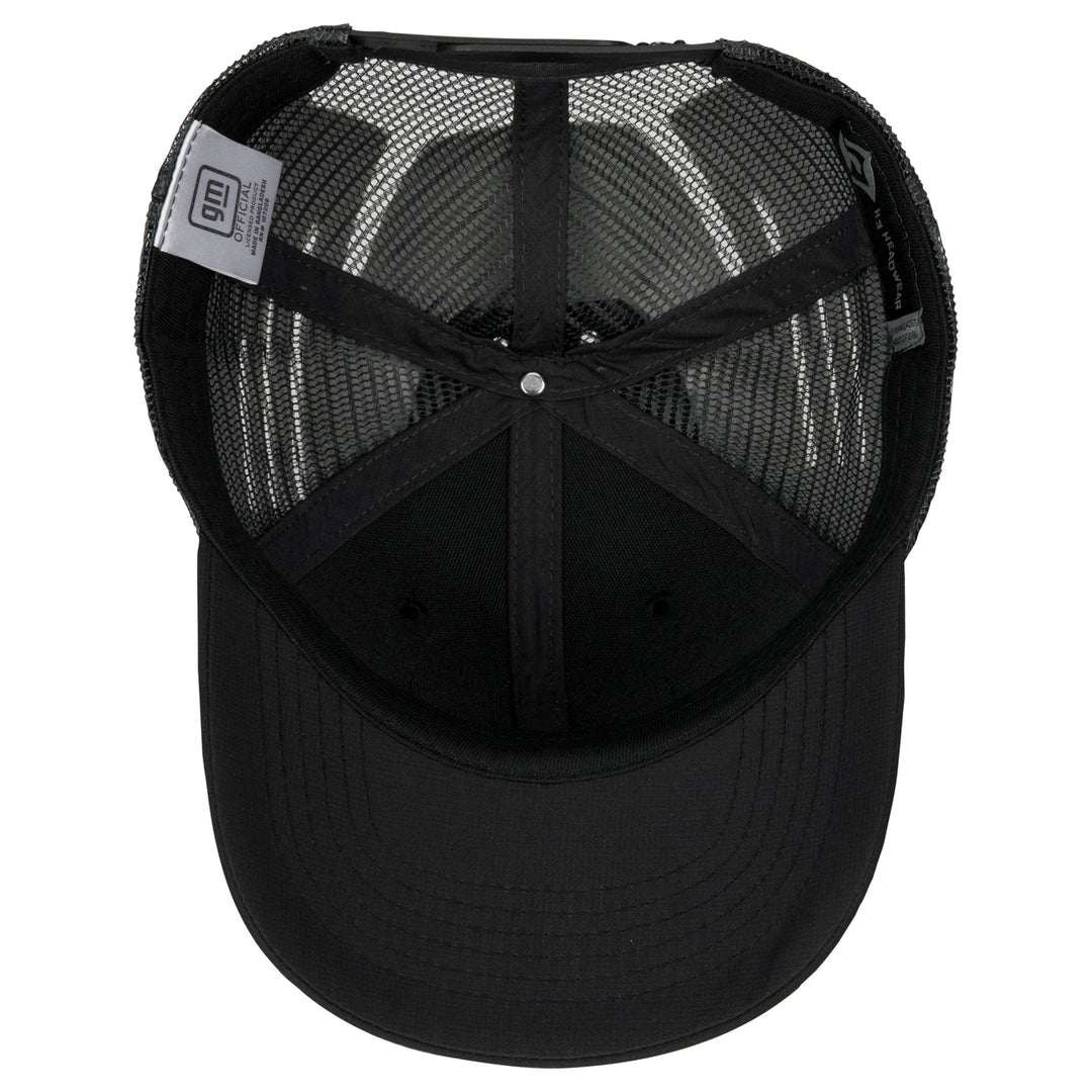 Chevy Logo Black and Grey Colorway Mesh Back Hat Image 4