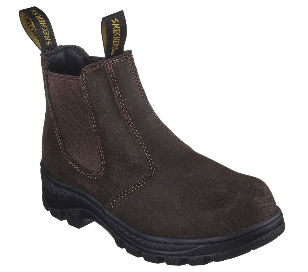 SKECHERS WORK Womens Workshire - Jannit Composite Toe Work Boot Brown - 108082-BRS BROWN Image 2