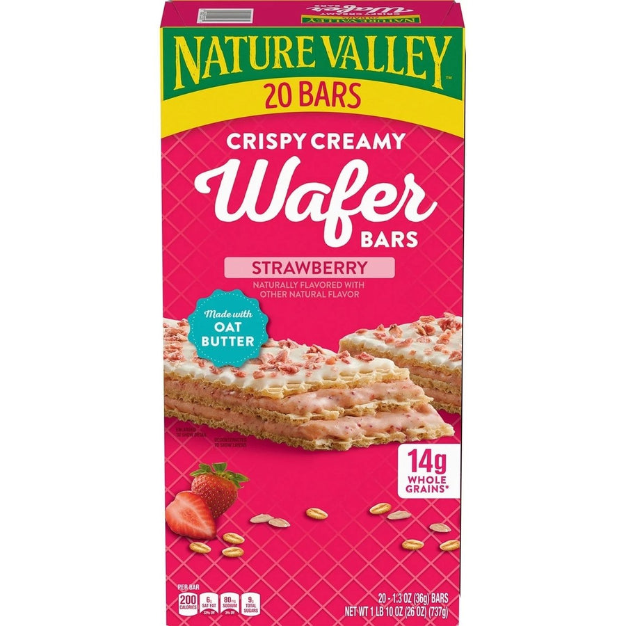 Nature Valley Crispy Creamy Strawberry Wafer Bars1.3 Ounce (Pack of 20) Image 1