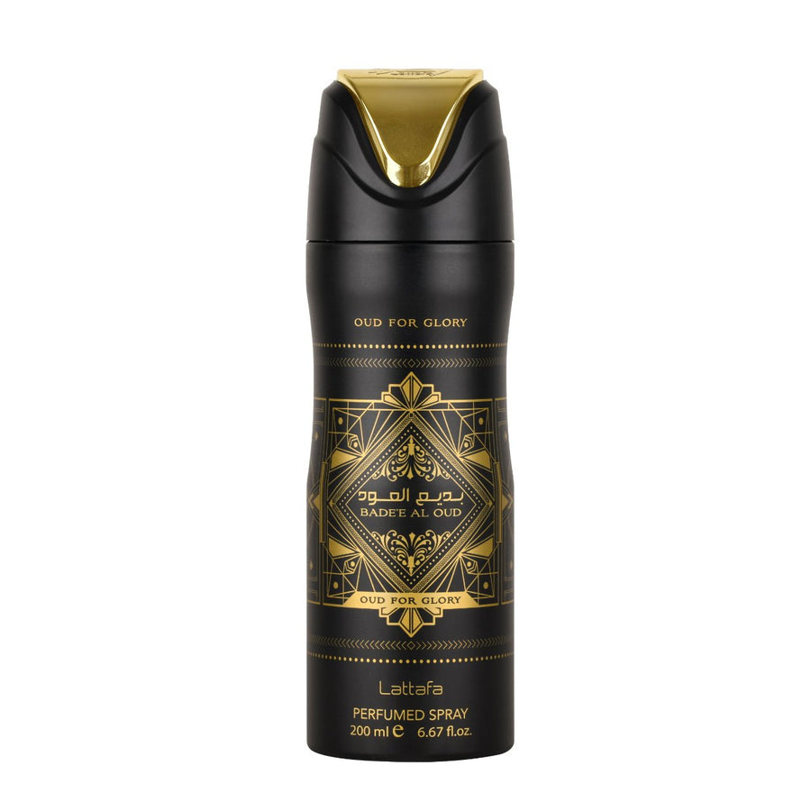 Badee Al Oud Lattafa Perfumed Deodorant Spray 6.67 oz For Men Without box Image 1