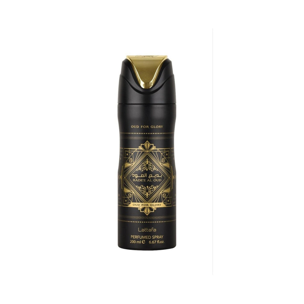 Badee Al Oud Lattafa Perfumed Deodorant Spray 6.67 oz For Men Without box Image 2