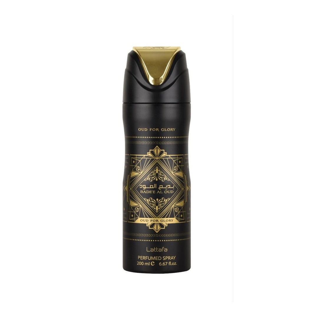 Badee Al Oud Lattafa Perfumed Deodorant Spray 6.67 oz For Men Without box Image 3