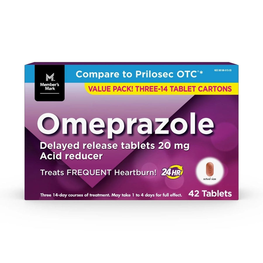 Members Mark Omeprazole Delayed Release Tablets 20 mg.42 Count Image 1