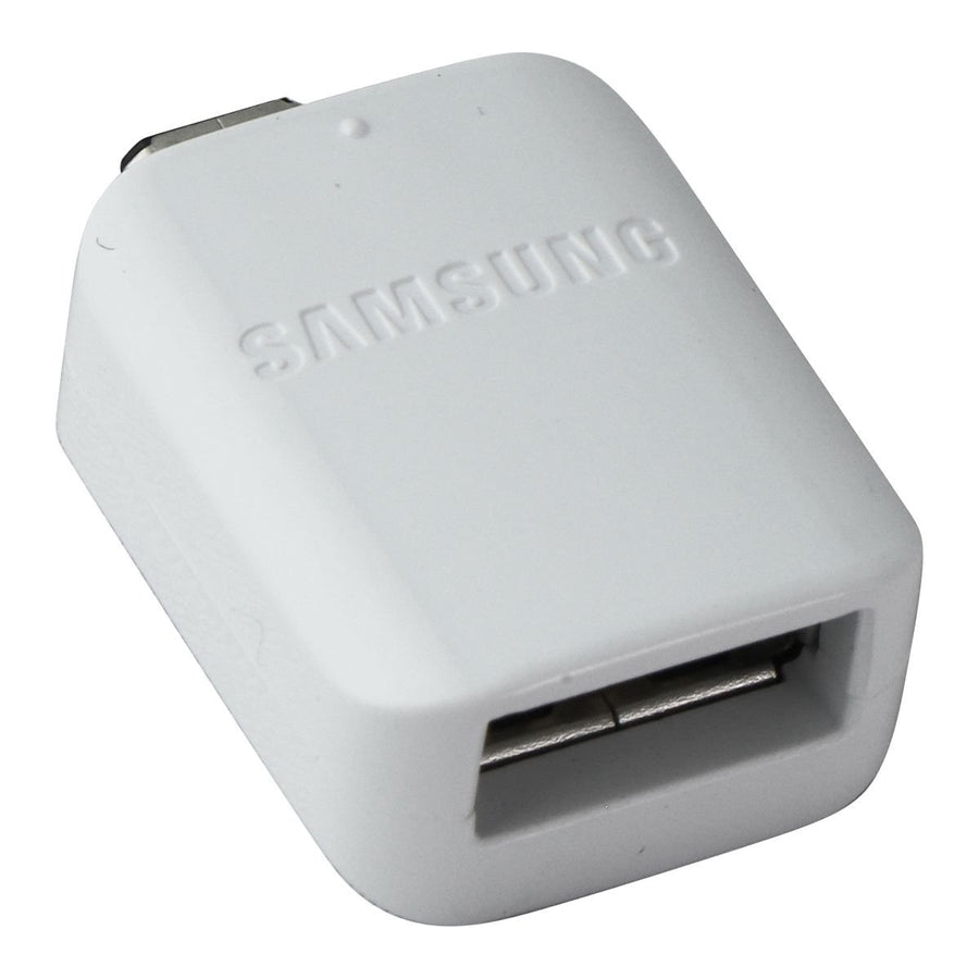 Samsung OEM USB-A Female to Male Micro-USB OTG Adapter - White (GH96-09728A) Image 1