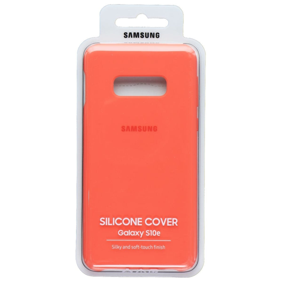 Samsung Official Silicone Cover for Galaxy S10e - Coral Red Image 1