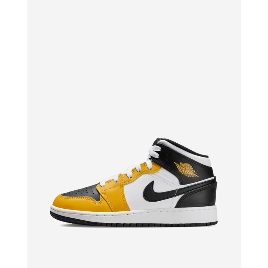 Nike Air Jordan 1 Mid Yellow Ochre/Black-White  DQ8423-701 Grade-School Image 1