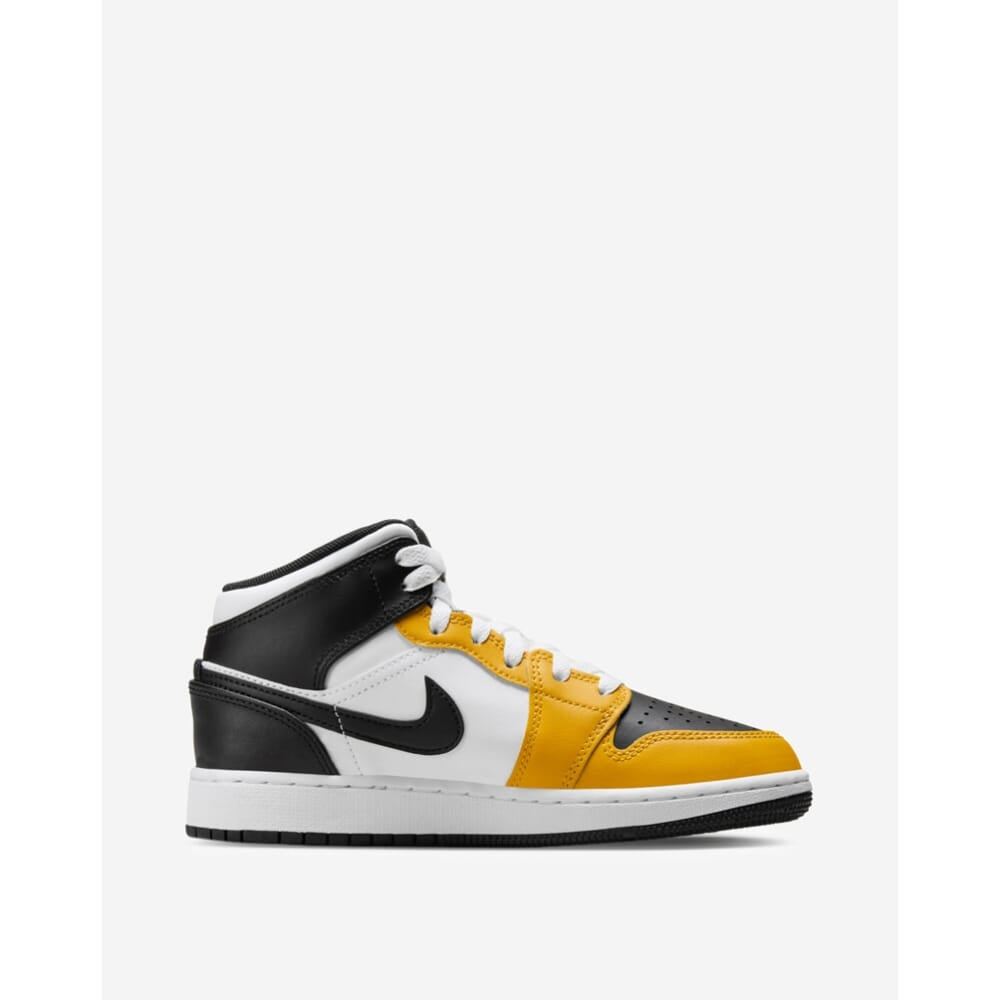 Nike Air Jordan 1 Mid Yellow Ochre/Black-White  DQ8423-701 Grade-School Image 2
