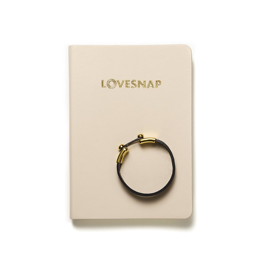LOVESNAP Bundle - Bracelet White / Gold and Journal Mushroom Image 1