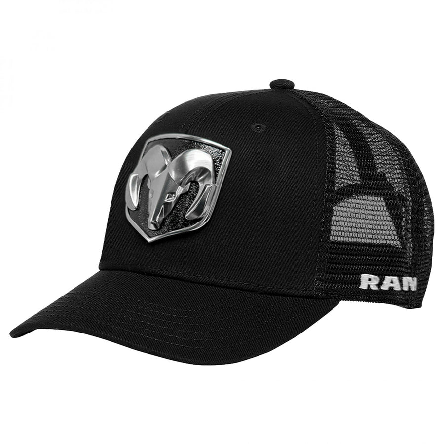 Dodge Ram Logo 3D Patch Adjustable Trucker Hat Image 1