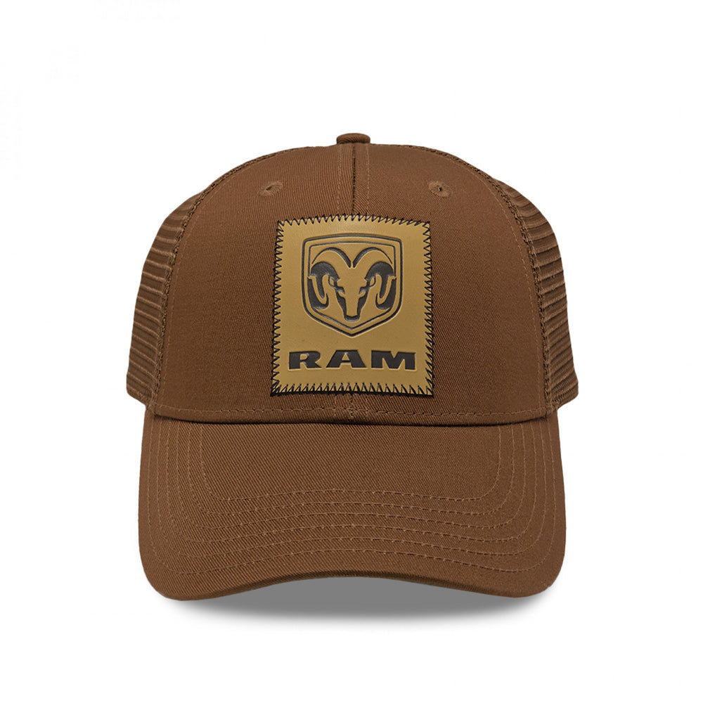 Dodge Ram Logo Sewn Patch Adjustable Trucker Hat Image 2