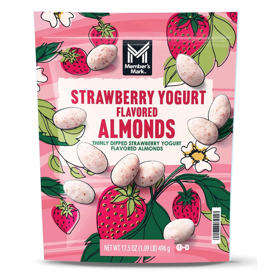 Members Mark Strawberry Yogurt Almonds (17.5 Ounce) Image 1