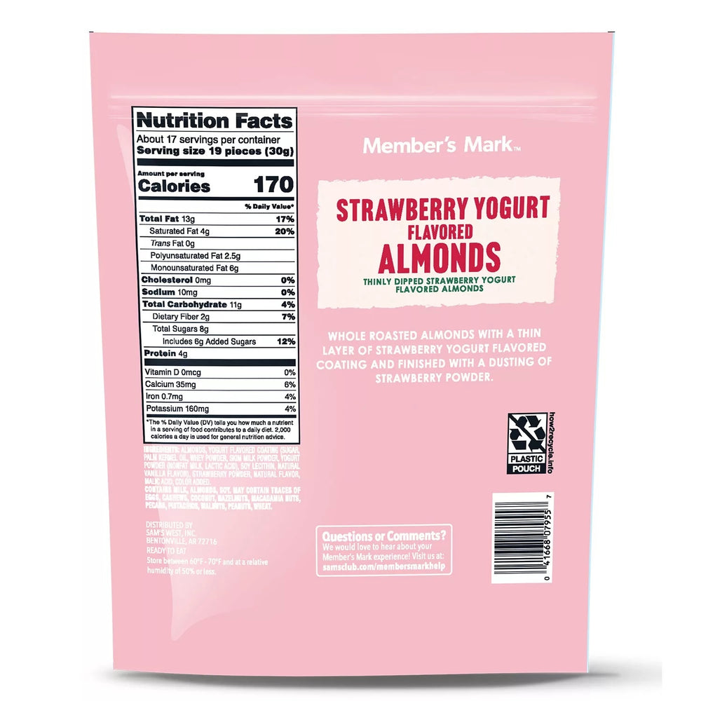 Members Mark Strawberry Yogurt Almonds (17.5 Ounce) Image 2