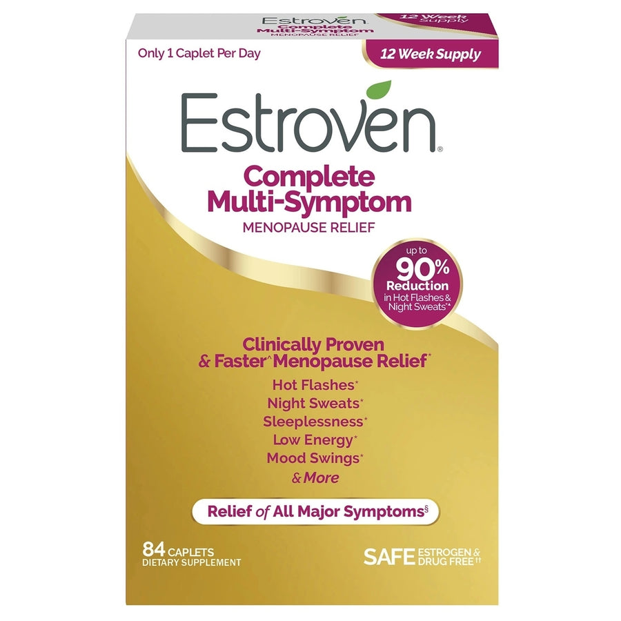 Estroven Complete Multi-Symptom Menopause Relief Caplets (84 Count) Image 1