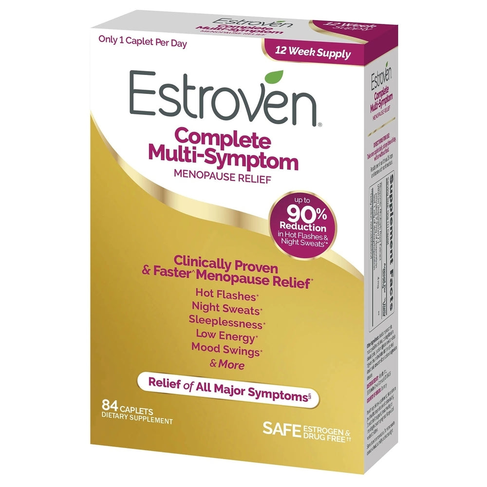 Estroven Complete Multi-Symptom Menopause Relief Caplets (84 Count) Image 2