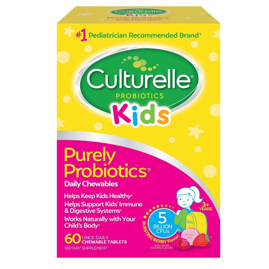 Culturelle Kids Purely Probiotic Daily Chewable Tablets (60 Count) Image 1