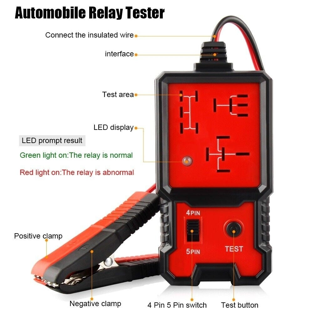 Car Battery Checker Electronic Car Relay Tester Car Tester Image 7