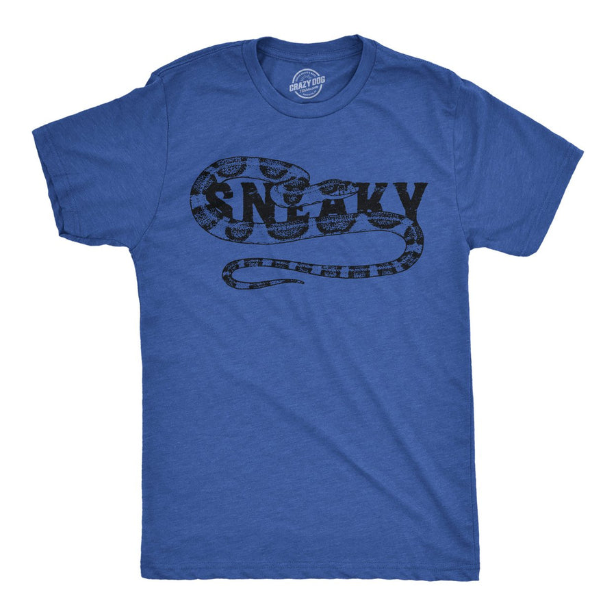 Mens Funny T Shirts Sneaky Snake Sarcastic Graphic Tee For Men Image 1
