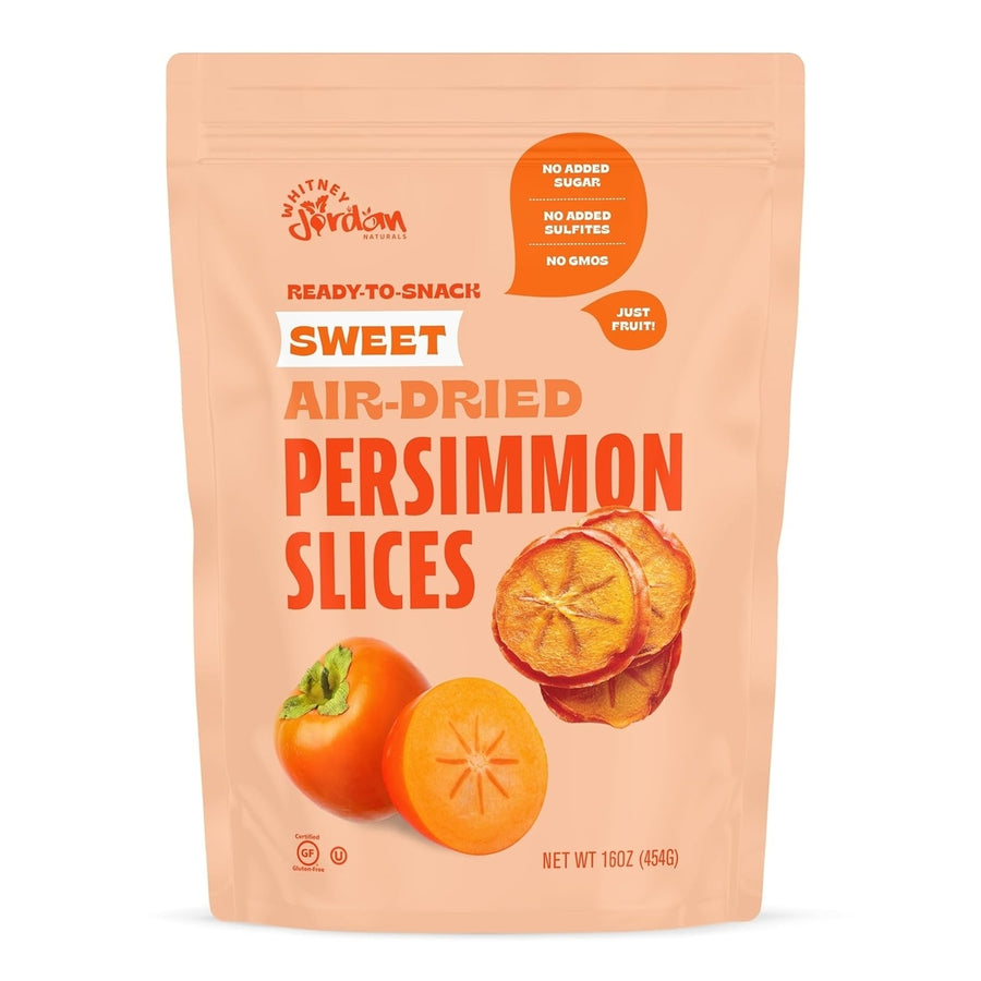 Whitney Jordan Naturals Sweet Air-Dried Persimmon Slices16 Ounce Image 1