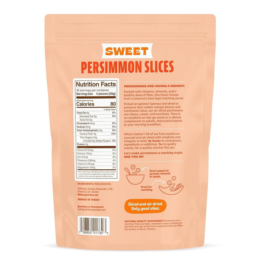 Whitney Jordan Naturals Sweet Air-Dried Persimmon Slices16 Ounce Image 2