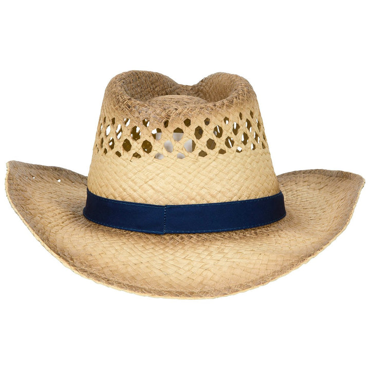 Corona Extra Logo Blue Band Straw Cowboy Hat Image 4