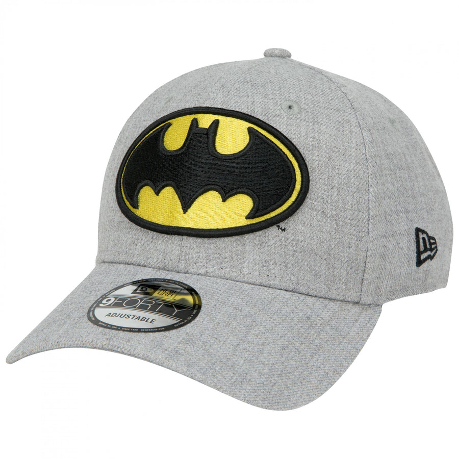 Batman Classic Logo Grey  Era 9Forty Adjustable Hat Image 1